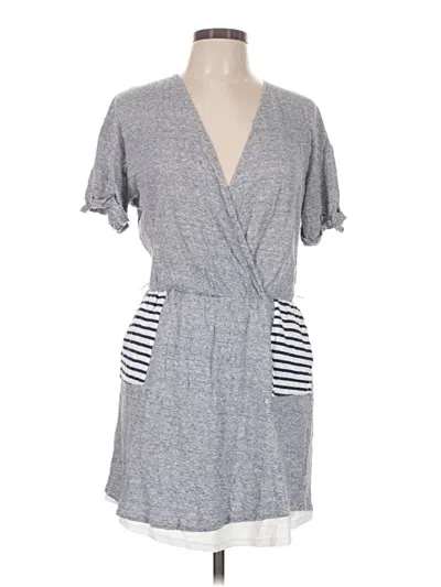Pre-owned La Relaxed Casual Dress In Gray