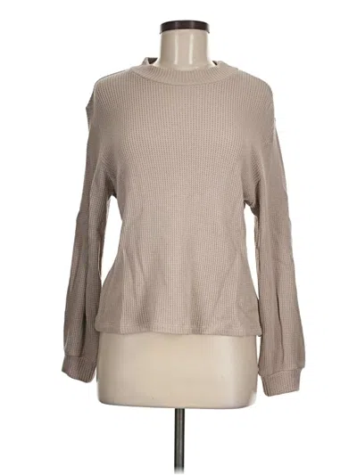 Pre-owned La Relaxed Pullover Sweater In Tan