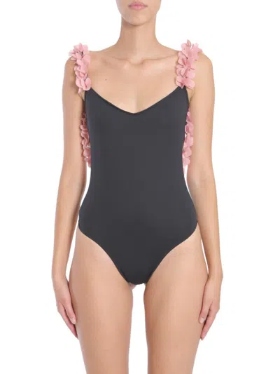La Reveche Amira One-piece Swimsuit In Black
