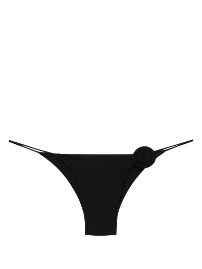 LA REVECHE ASHAR FLORAL-APPLIQUÉ BIKINI BOTTOM