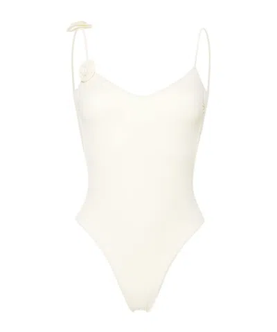 LA REVECHE ASHAR FLORAL-APPLIQUÉ SWIMSUIT