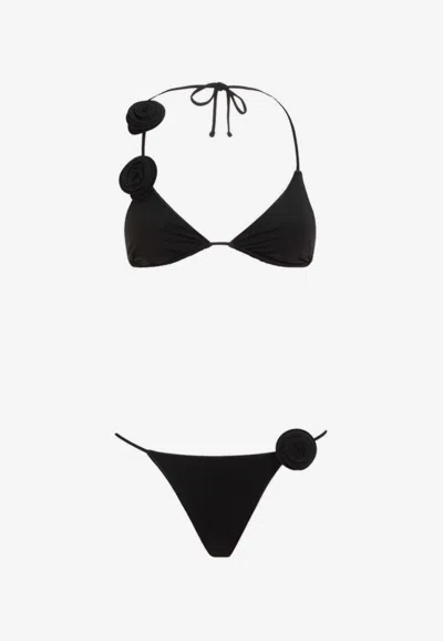 LA REVECHE ASHAR FLOWER APPLIQUE BIKINI