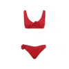 La Reveche Nuha Floral-applique Bikini