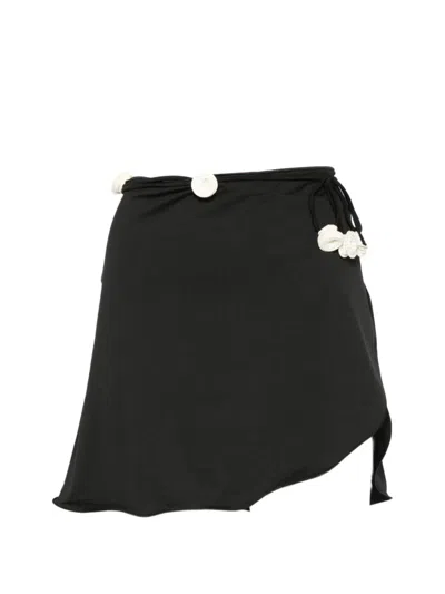 La Reveche Bouquet Pareo In Black
