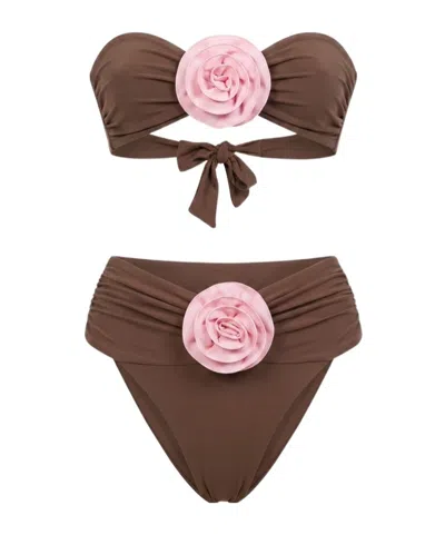 La Reveche Derya Bikini In Brown