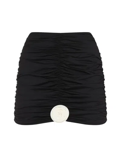 La Reveche Elegant Mini Skirt - Lillibet Size S In Black