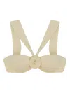 La Reveche "sahar" Bikini Top In Neutral