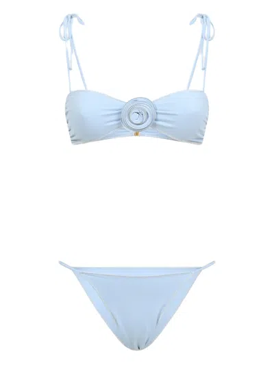 LA REVECHE FLORAL-APPLIQUÉ BIKINI