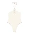 La Reveche White Flower-detailing Swimsuit In Pink