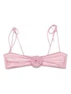 La Reveche Flower-embellishment Bikini Top