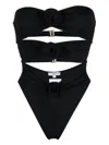 La Reveche One-piece Swimsuit With Logo In Black