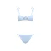 La Reveche Light Blue Bikini With Adjustable Straps