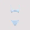 La Reveche Light Blue Bikini With Adjustable Straps In Sky