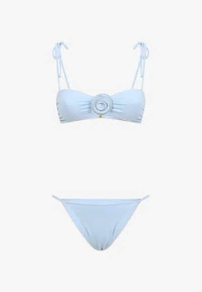 LA REVECHE LEYLA FLOWER APPLIQUE BIKINI