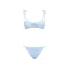 La Reveche Light Blue Bikini With Adjustable Straps