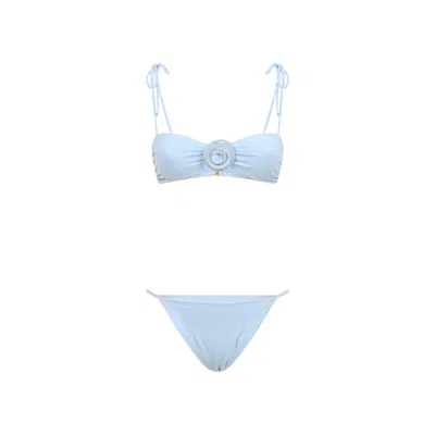 LA REVECHE LEYLA LIGHT BLUE POLYAMIDE BIKINI