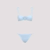 La Reveche Light Blue Bikini With Adjustable Straps In Light Blue