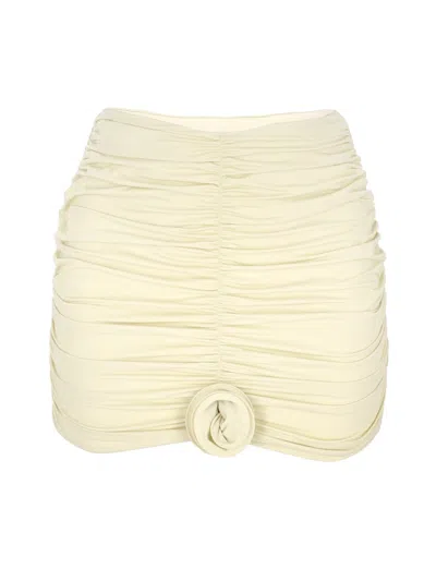 La Reveche Mini Lillibet Skirt In White