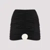 La Reveche Lllibet Mini Skirt In Black Ivory