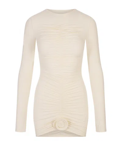 La Reveche Long Sleeve Dress In Neutral