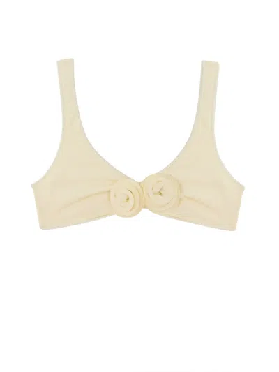 La Reveche "nuha" Bikini Top In Gold
