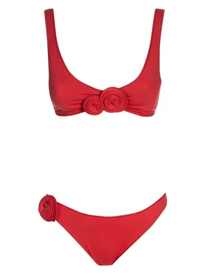 La Reveche Nuha Two-piece Bikini In Red