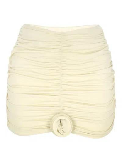 La Reveche Lillibet Stretchy Front Center Mini Skirt In Multi