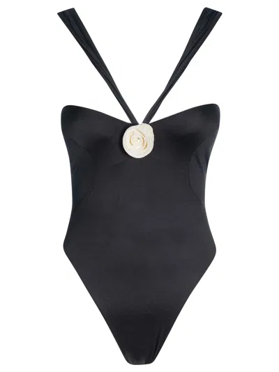 La Reveche Sahar One-piece Bikini In Black/ivory