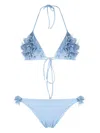 La Reveche Shanya Frills Bikini In Blue