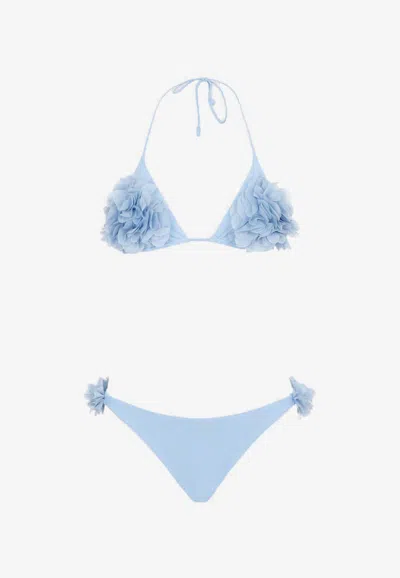La Reveche Shayna Floral Bikini In Sky