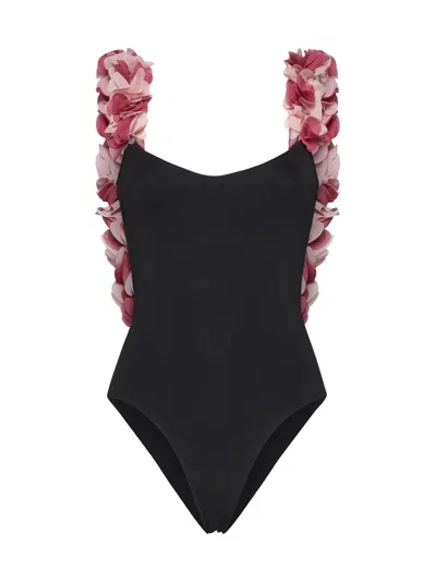 La Reveche Swimwear In Black,pink