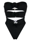 La Reveche One-piece Swimsuit With Logo In Black