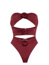 La Reveche Swimsuit  Woman Color Burgundy