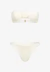 La Reveche Vesna Ivory Polyamide Bikini In Ivory