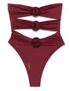 La Reveche Swimsuit  Woman Color Burgundy In Red