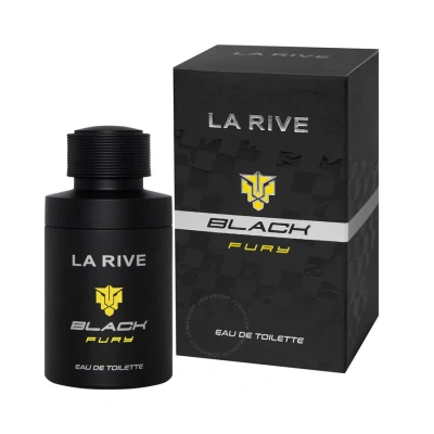 La Rive Men's Black Fury Edt Spray 3.4 oz Fragrances 5903719643221