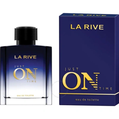 La Rive Men's Just On Time Edt Spray 3 oz Fragrances 5901832066842 In White