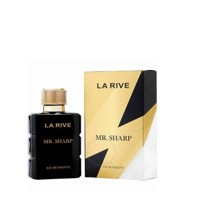 La Rive Mr. Sharp Men's Eau De Toilette Spray 3.3 oz (100 Ml) In Amber / Black / White