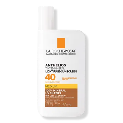 La Roche-posay Anthelios Mineral Tinted Fluid Face Sunscreen Spf 40 - Medium