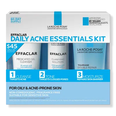 La Roche-posay Effaclar Daily Acne Essentials Kit For Oily & Acne-prone Skin