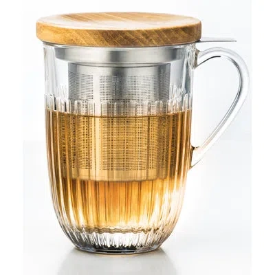 La Rochere 14 oz Tea Mug And Filter In Brown
