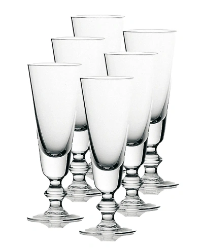 La Rochere Handmade 5 Oz. Antoine Champagne Glass, Set Of 6 In Clear