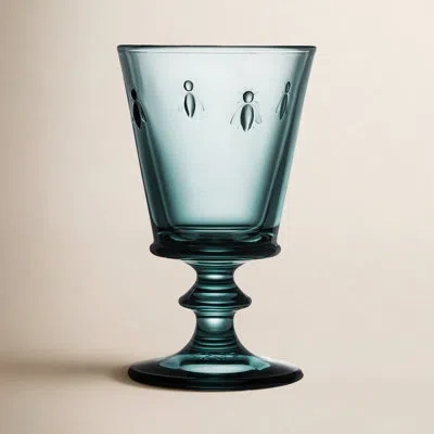 La Rochere Napoleon Bee 9 Oz. Wine Glasses, Blue In Navy Blue