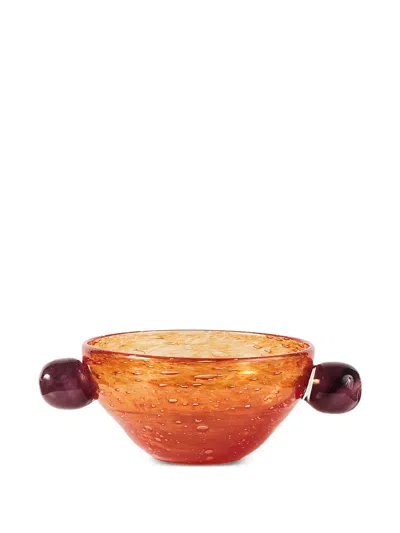La Romaine Editions Poppy Bowl In Orange