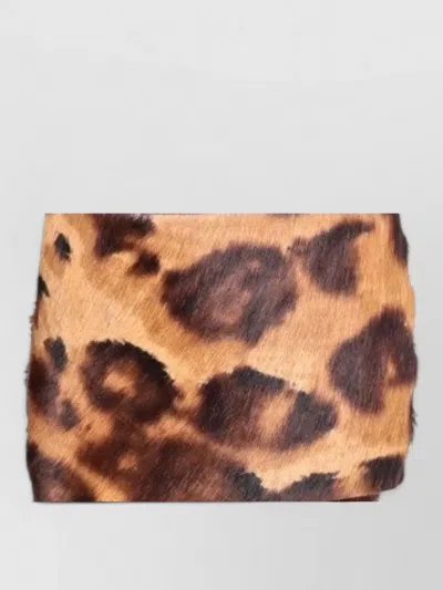La Rose Animal Print Flat Sole Open Toe Sandals