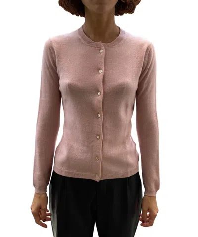La Rose Beige Cashmere Cardigan