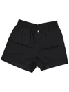 La Rose Elasticated-waist Shorts In Black