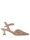 La Rose Brown Pointed Toe Pumps