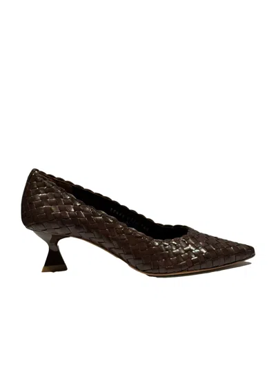 La Rose Brown Slip On Pumps