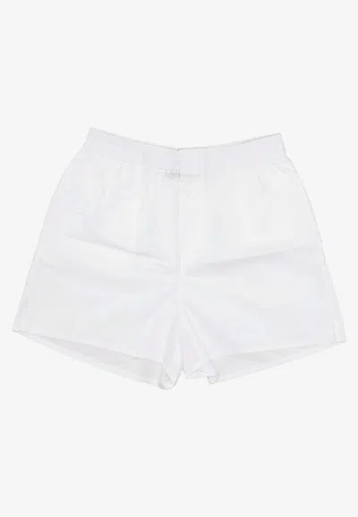 LA ROSE BUTTON-UP MINI SHORTS